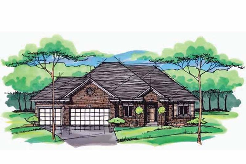Dream House Plan - Exterior - Front Elevation 3 for European House Plan #51-972 - 1 bed, 1.5 bath