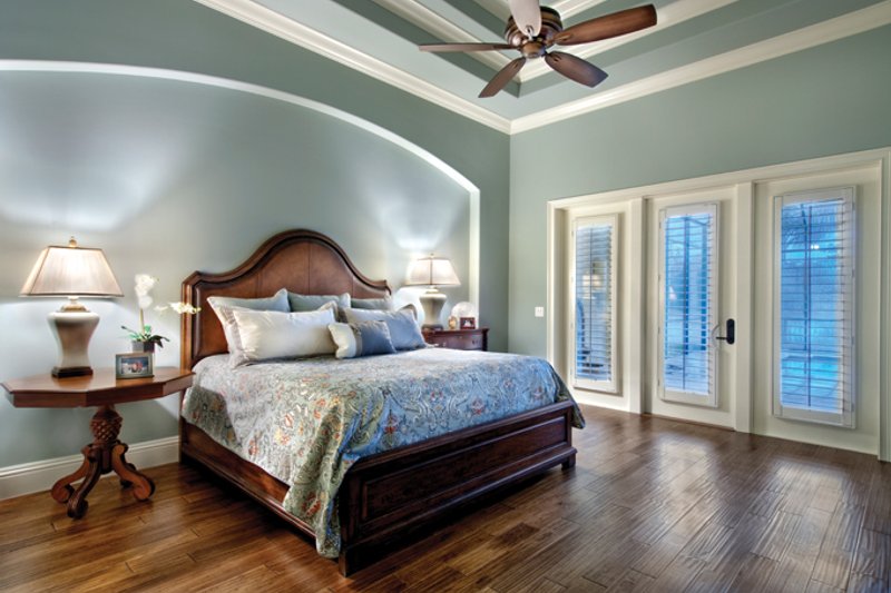 House Blueprint - Interior - Master Bedroom for Mediterranean House Plan #930-446 - 3 bed, 3.5 bath