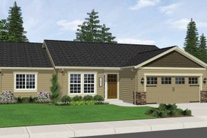 Ranch Exterior - Front Elevation Plan #943-10
