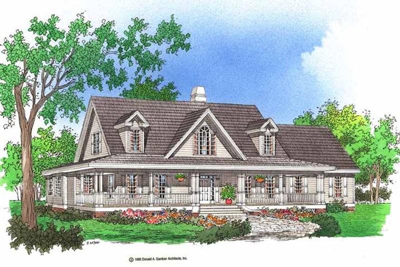Home Plan - Country Exterior - Front Elevation Plan #929-367
