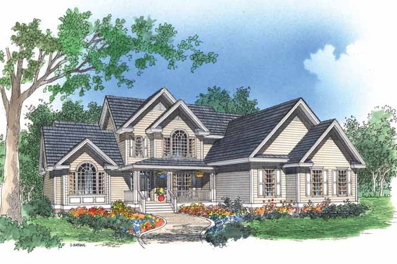 Dream House Plan - Traditional Exterior - Front Elevation Plan #929-258