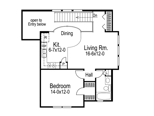 Home Plan - Traditional Floor Plan - Upper Floor Plan #57-291
