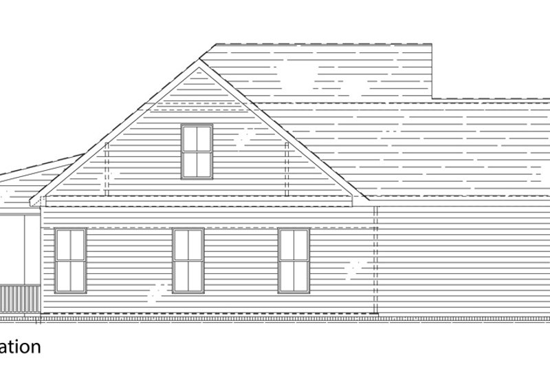 House Plan Design - Exterior - Other Elevation for Farmhouse House Plan #119-440 - 3 bed, 2 bath