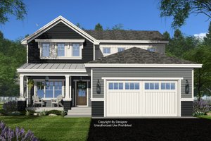 Craftsman Exterior - Front Elevation Plan #51-1382