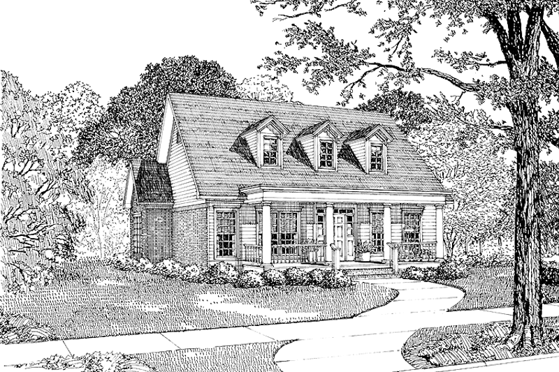Dream House Plan - Country Exterior - Front Elevation Plan #17-2667