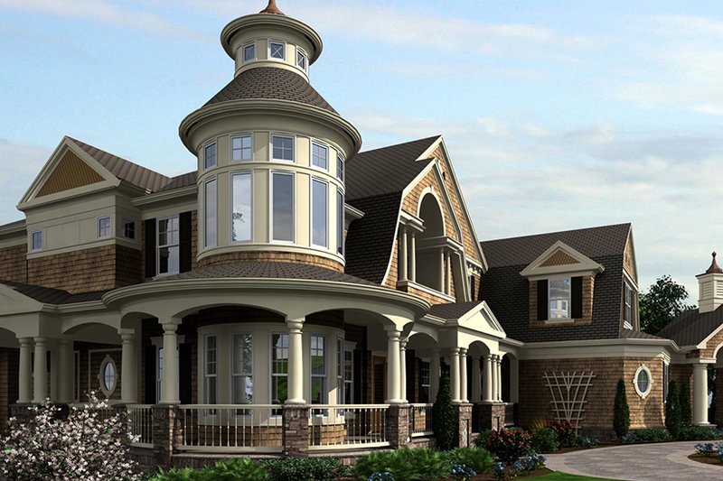 Architectural House Design - Exterior - Front Elevation 5 for Craftsman House Plan #132-565 - 5 bed, 5 bath