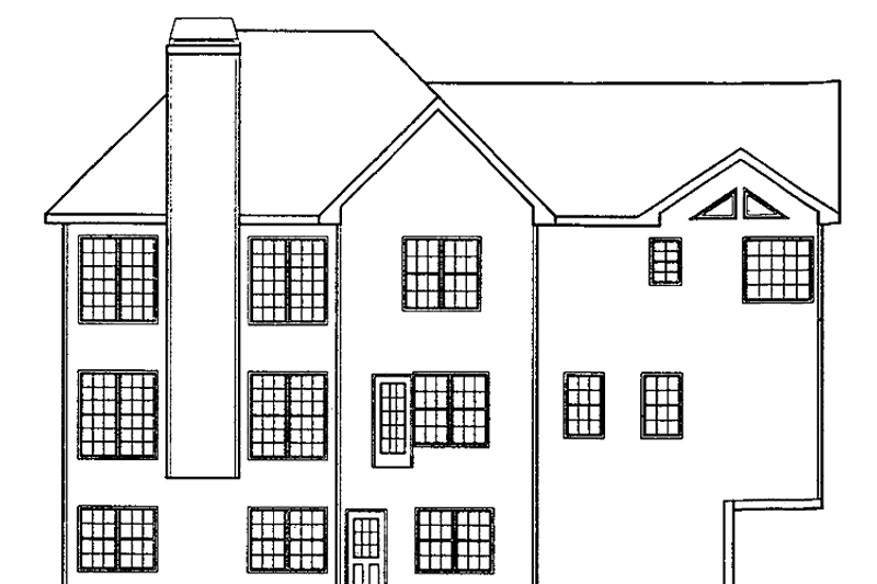 Home Plan - Exterior - Rear Elevation for Country House Plan #927-81 - 4 bed, 2.5 bath