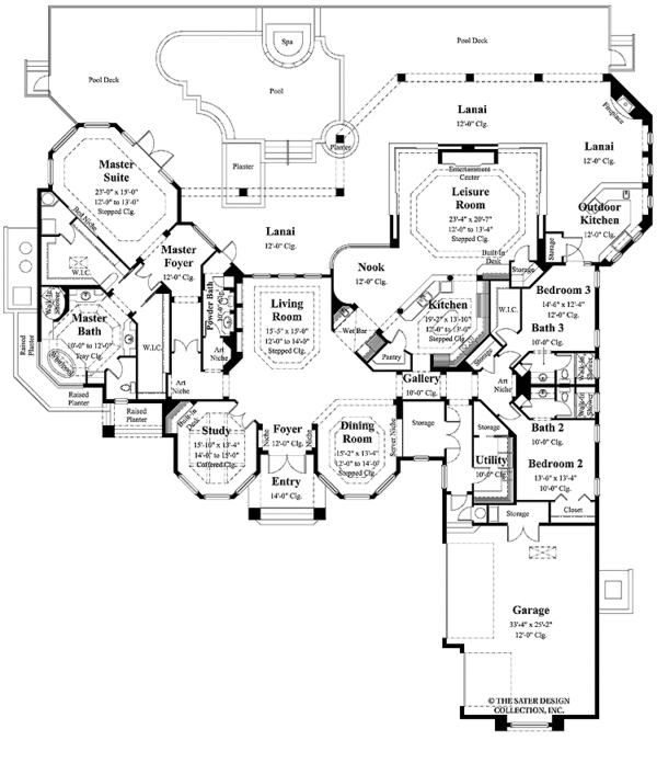 Home Plan - Mediterranean Floor Plan - Main Floor Plan #930-272