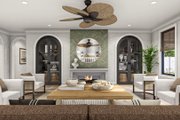 Mediterranean Style House Plan - 4 Beds 3.5 Baths 2987 Sq/Ft Plan #455-566 