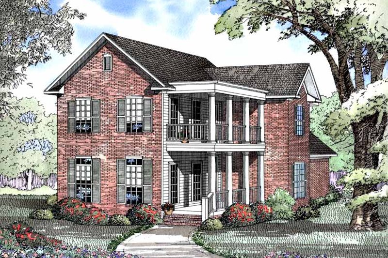 Dream House Plan - Classical Exterior - Front Elevation Plan #17-3007