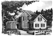 Colonial Style House Plan - 4 Beds 3 Baths 2582 Sq/Ft Plan #927-586 
