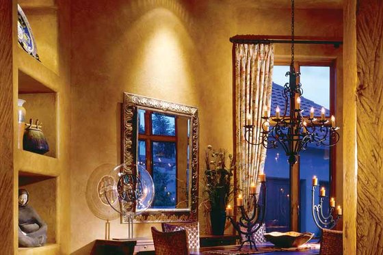 Interior - Dining Room for Mediterranean House Plan #930-97 - 4 bed, 5.5 bath