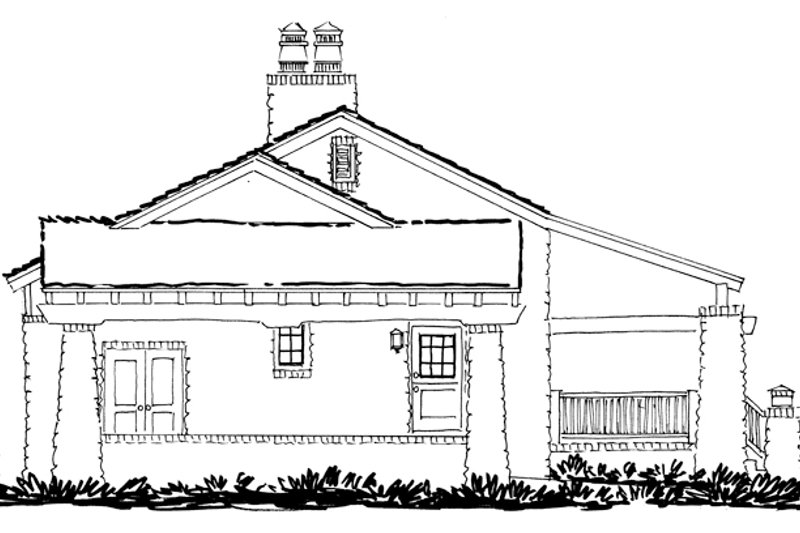 Architectural House Design - Exterior - Other Elevation 1 for Craftsman House Plan #942-19 - 3 bed, 2.5 bath