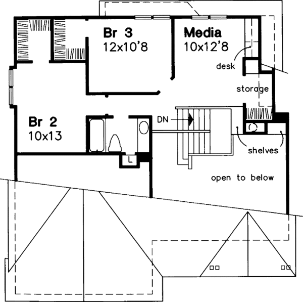 Dream House Plan - Craftsman Floor Plan - Upper Floor Plan #320-648