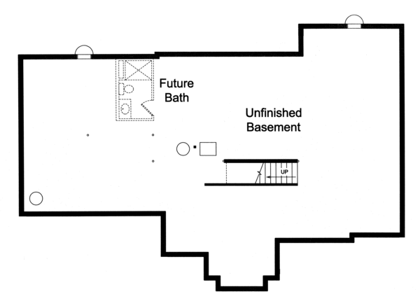Home Plan - Traditional Floor Plan - Lower Floor Plan #46-850