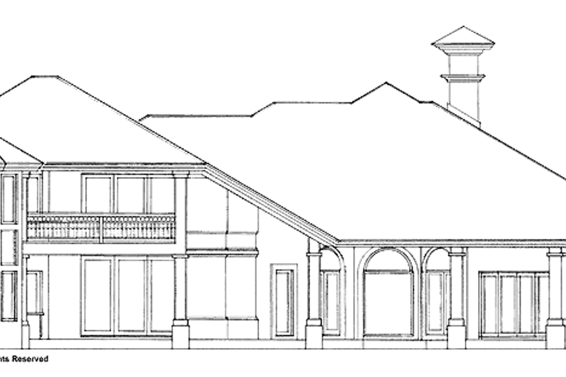 Dream House Plan - Exterior - Rear Elevation for Mediterranean House Plan #930-187 - 4 bed, 4.5 bath