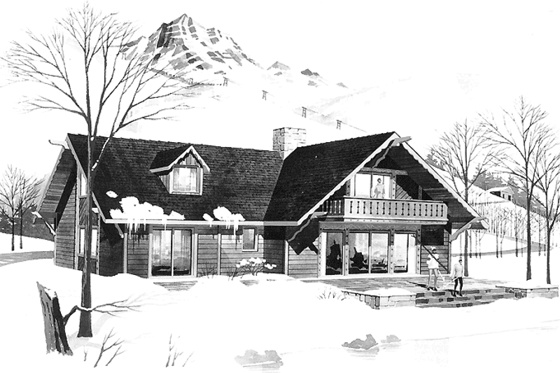 House Blueprint - Contemporary Exterior - Front Elevation Plan #72-630