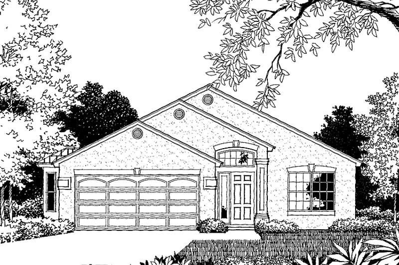 Home Plan - Exterior - Front Elevation 3 for Contemporary House Plan #1015-28 - 3 bed, 2 bath