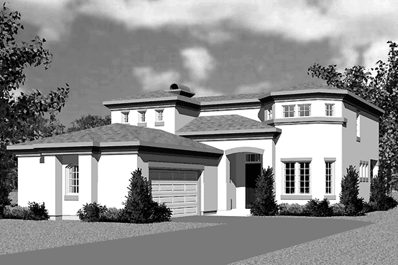 Dream House Plan - Exterior - Front Elevation for Contemporary House Plan #72-1125 - 3 bed, 2.5 bath