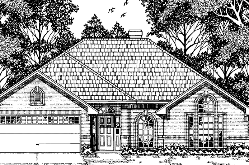 House Plan Design - Ranch Exterior - Front Elevation Plan #42-498