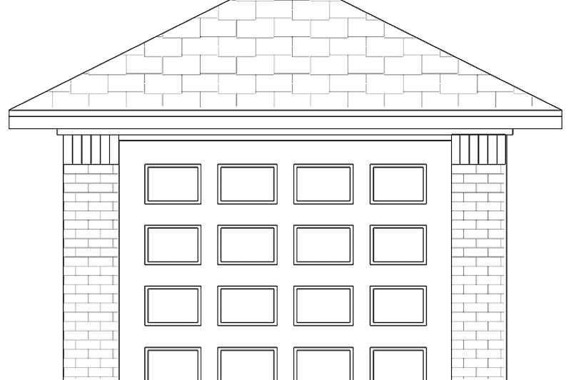 Architectural House Design - Traditional Exterior - Front Elevation Plan #84-719