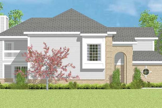 Exterior - Other Elevation 3 for Traditional House Plan #72-1084 - 3 bed, 2.5 bath
