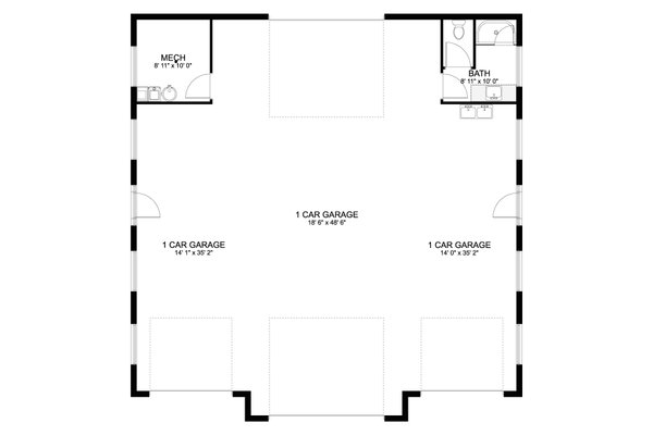 House Blueprint - Craftsman Floor Plan - Main Floor Plan #1060-156