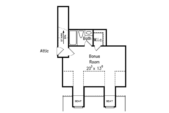 Floor Plan - Upper Floor for European House Plan #927-273 - 3 bed, 2.5 bath