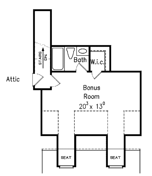 House Design - European Floor Plan - Upper Floor Plan #927-273