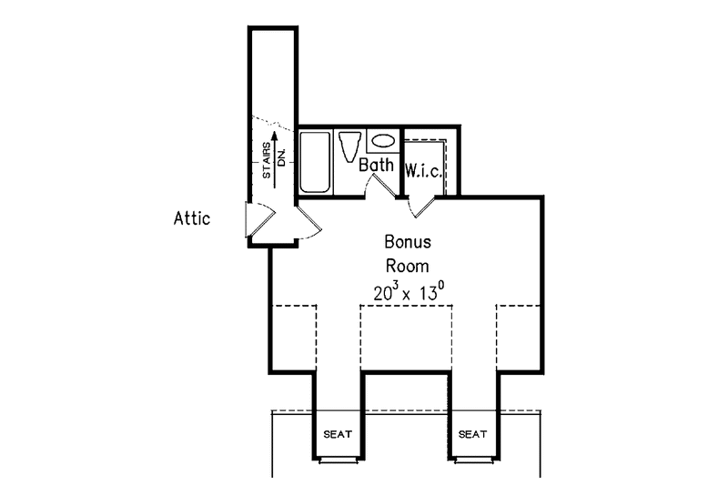 Home Plan - Floor Plan - Upper Floor for European House Plan #927-273 - 3 bed, 2.5 bath