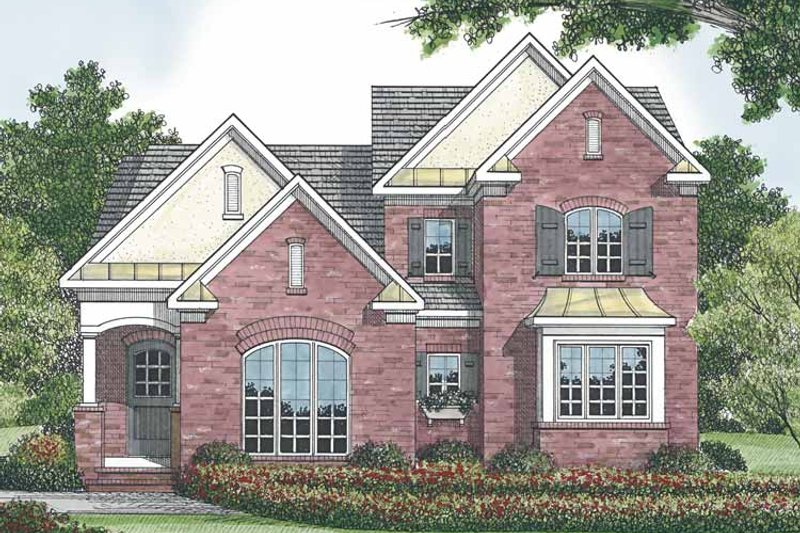 Architectural House Design - Exterior - Rear Elevation for Traditional House Plan #453-524 - 3 bed, 2 bath