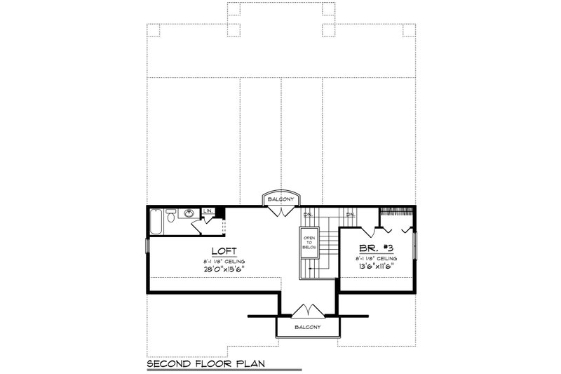 Dream House Plan - Floor Plan - Upper Floor for Traditional House Plan #70-1435 - 5 bed, 5.5 bath