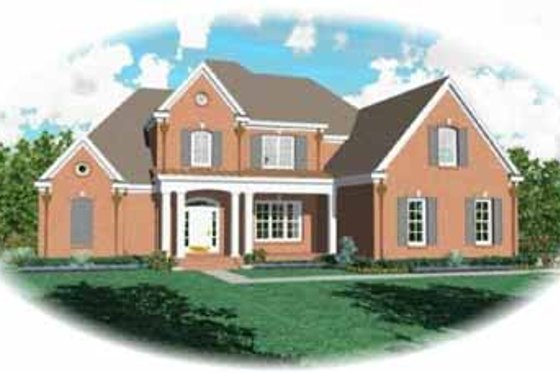 Exterior - Front Elevation for Traditional House Plan #81-380 - 4 bed, 3.5 bath