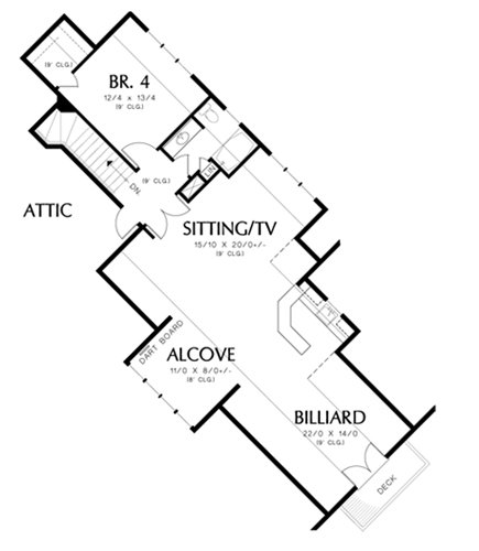 Home Plan - Floor Plan - Upper Floor for Craftsman House Plan #48-465 - 4 bed, 4.5 bath
