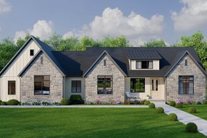 Country Exterior - Front Elevation Plan #1089-23