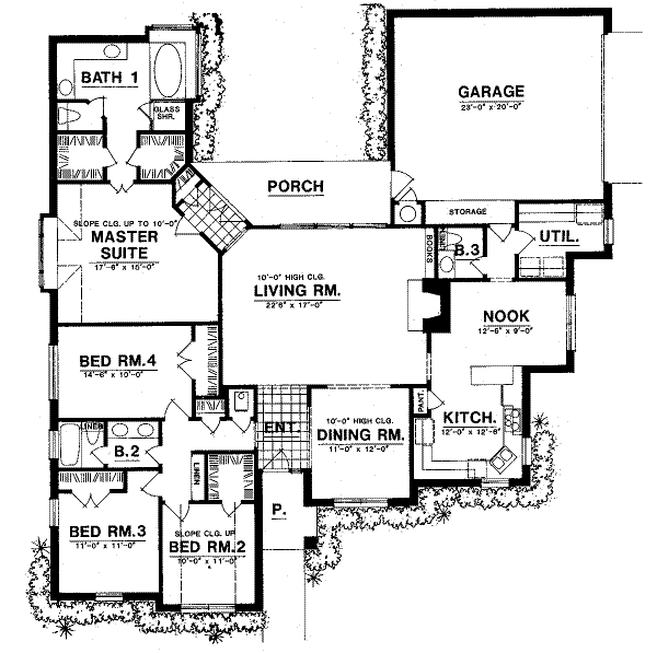 European Floor Plan - Main Floor Plan #40-191