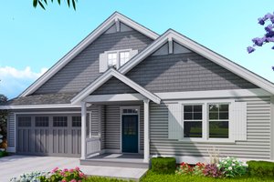 Craftsman Exterior - Front Elevation Plan #53-717