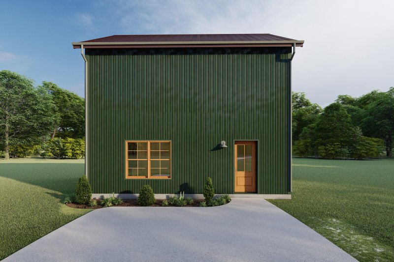 Architectural House Design - Exterior - Other Elevation 1 for Barndominium House Plan #1092-21 - 2 bed, 1.5 bath