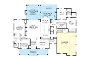 Farmhouse Style House Plan - 3 Beds 2.5 Baths 2523 Sq/Ft Plan #48-984 