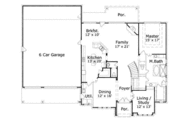 European Style House Plan - 4 Beds 3 Baths 4766 Sq/Ft Plan #411-189 