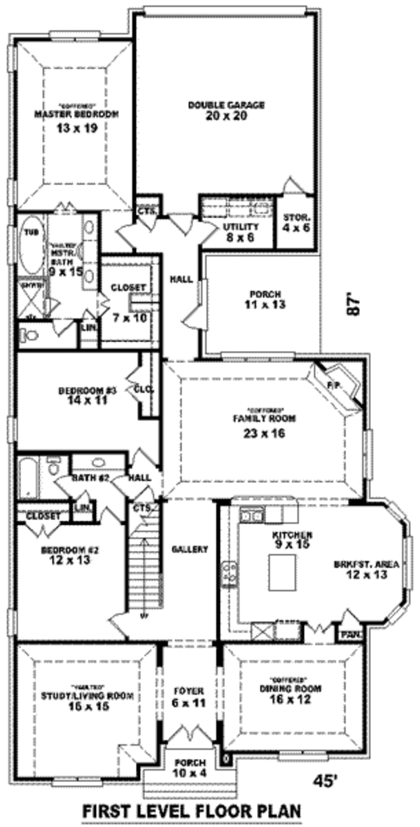 European Floor Plan - Main Floor Plan #81-1272