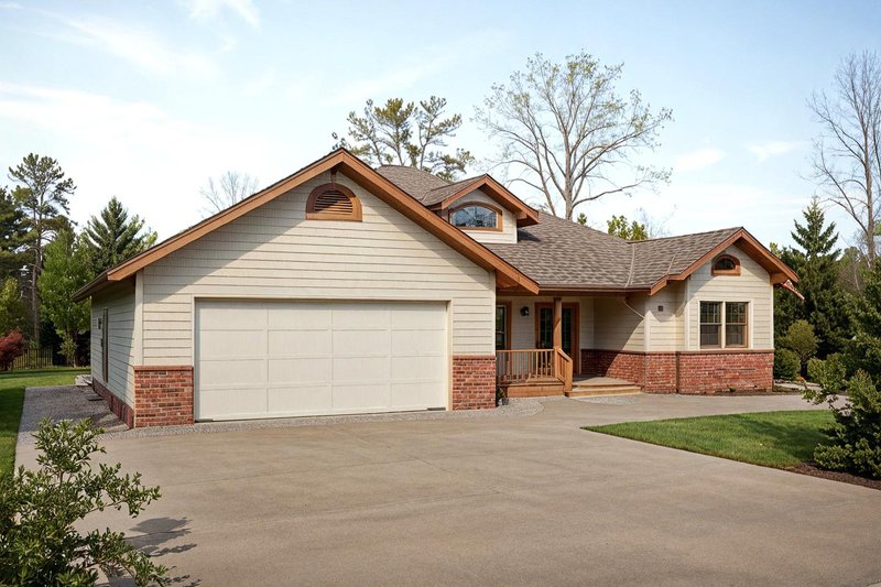 Dream House Plan - Exterior - Front Elevation 2 for Traditional House Plan #117-208 - 3 bed, 3 bath