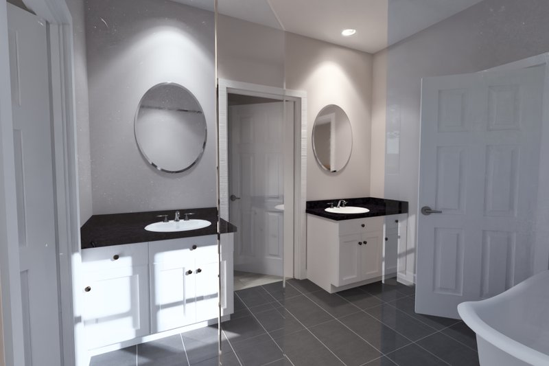 Architectural House Design - Interior - Master Bathroom for Cottage House Plan #513-2404 - 4 bed, 3.5 bath