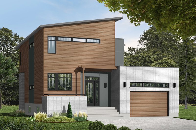 Dream House Plan - Modern Exterior - Front Elevation Plan #23-2236