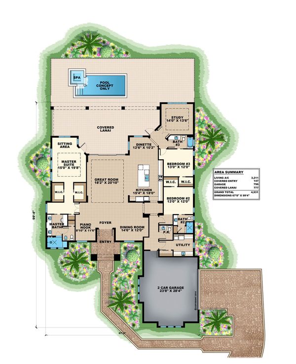 Traditional Floor Plan - Main Floor Plan #27-499