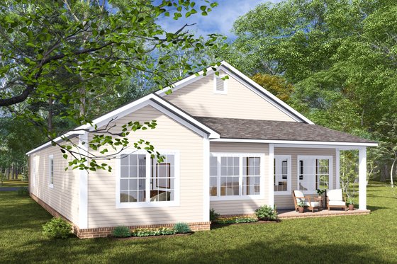 Exterior - Other Elevation 3 for Cottage House Plan #513-2276 - 3 bed, 2 bath