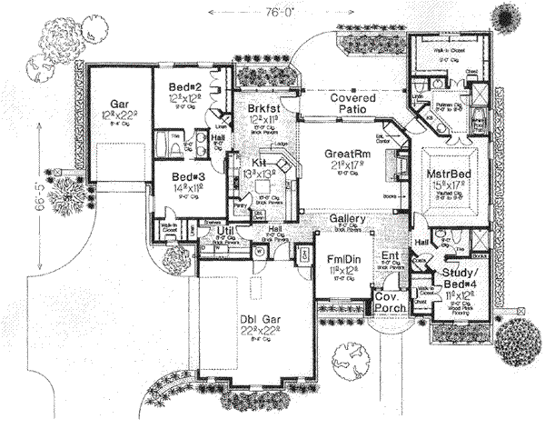 Home Plan - Traditional Floor Plan - Main Floor Plan #310-531