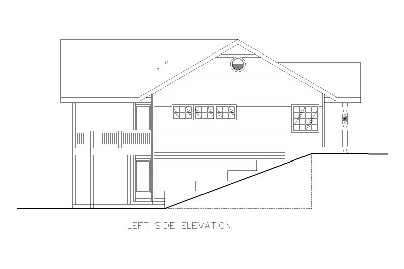Dream House Plan - Exterior - Other Elevation for Traditional House Plan #117-234 - 4 bed, 3 bath