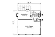 Cottage Style House Plan - 2 Beds 1.5 Baths 1005 Sq/Ft Plan #57-350 