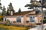 Contemporary Style House Plan - 2 Beds 1 Baths 888 Sq/Ft Plan #312-566 